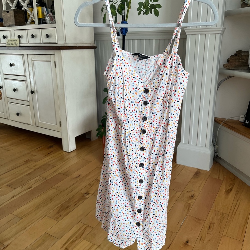 Banana republic buttoned mini dress